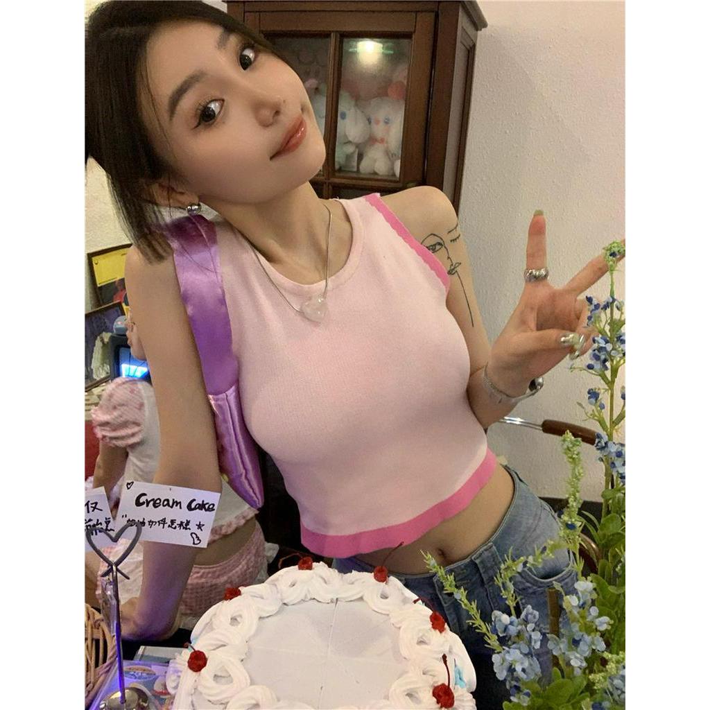 Áo Hai Dây Dệt Kim Dáng Ôm Thời Trang Mùa Hè 62161