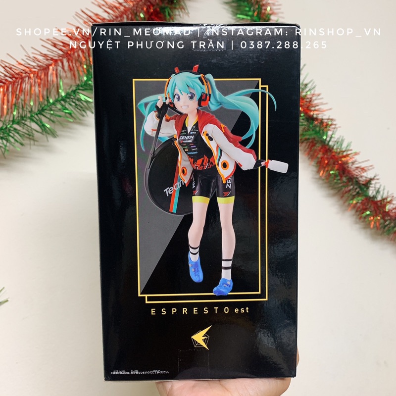 [BANPRESTO] Mô hình chính hãng Hatsune Miku - Racing Ver. Espresto est -Prints &amp; Texture- Racing Miku