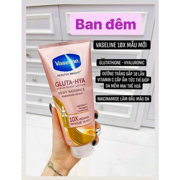 Sữa Dưỡng Thể Vaseline Healthy Bright Gluta HYA Serum 10X  330ml mới nhất 2021 Nội địa Thái | BigBuy360 - bigbuy360.vn