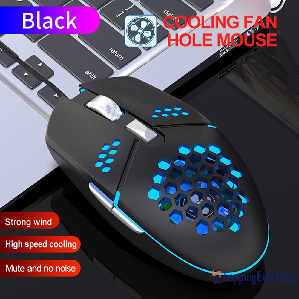 Chuột Gaming Sv G25 Rgb Có Dây Và Quạt Tổ Ong Cho Pc