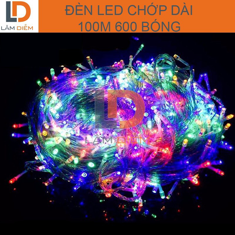 ĐÈN CHỚP LED TRANG TRÍ CUỘN  DÀI 100M 600 BÓNG LED