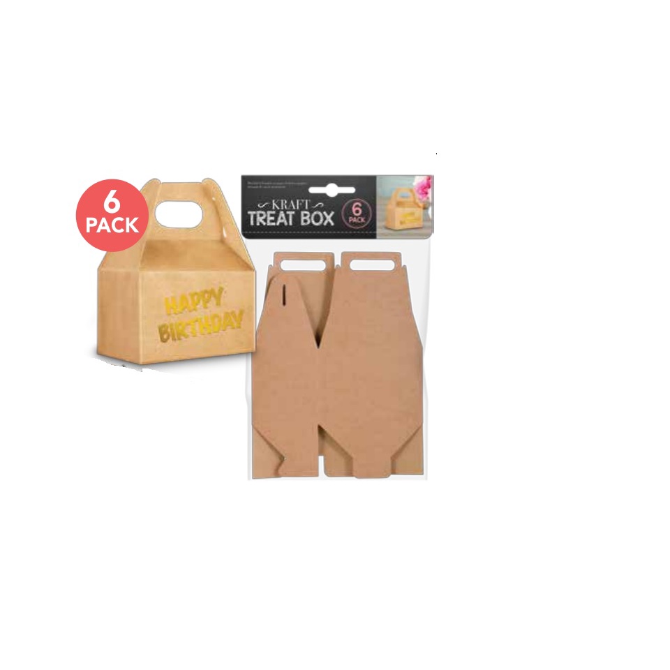Hộp Quà Đầu Hồi Giấy Kraft 6 Cái Uncle Bills YA0077
