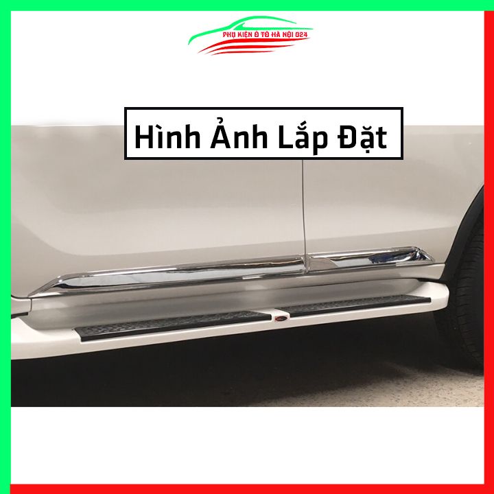 Bộ ốp nẹp sườn Fortuner 2017-2022 bản nhỏ trang trí làm đẹp xe