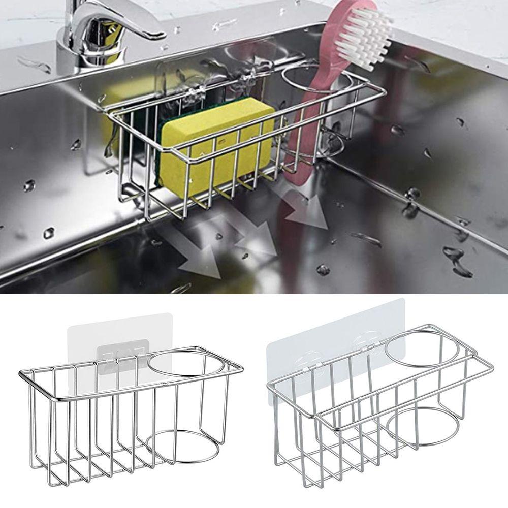 Giỏ Đựng Đồ Dùng Gắn Bồn Rửa Chén Thiết Kế Thoát Nước Tiện Dụng Cho Nhà Tắm