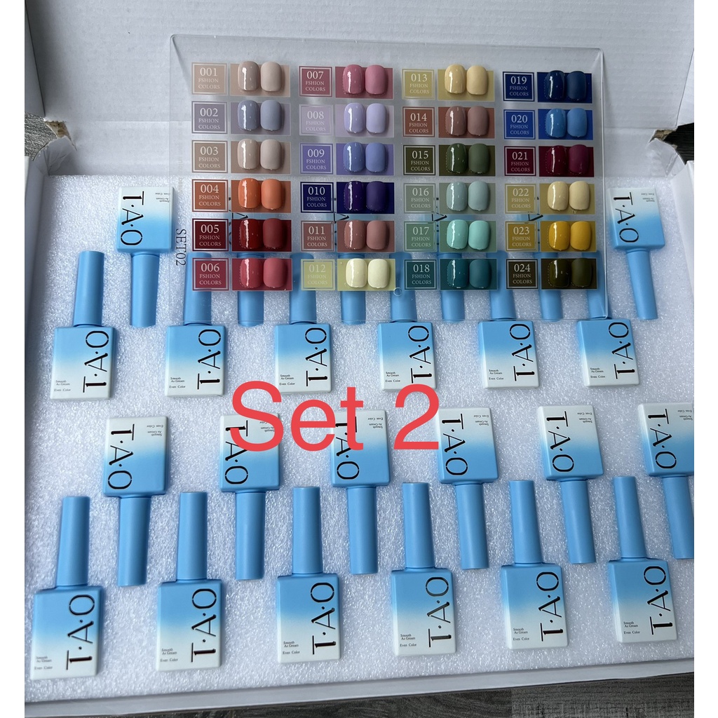 Sơn Gel TAO Sét 24 Màu - Tặng Kèm bảng màu