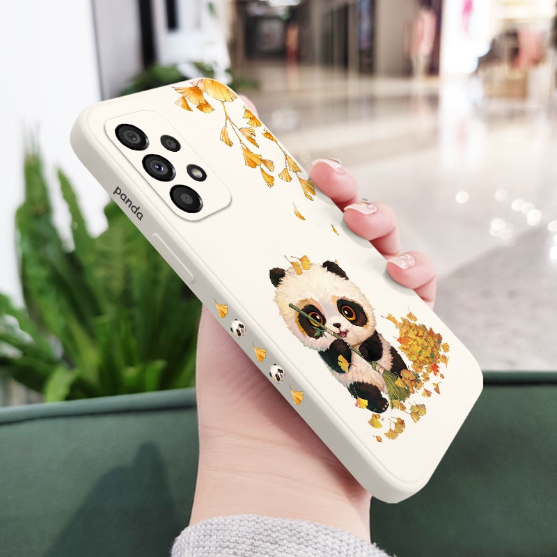 Ốp Điện Thoại Silicon Dẻo Họa Tiết Hoạt Hình Gấu Trúc Dễ Thương Cho Samsung Galaxy A73 A53 A33 A23 5G