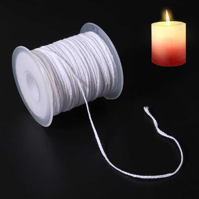 10G Tim - Bấc Cotton Nhúng Qua Sáp Không Khói Dùng Làm Nến Ly Nến Trụ Handmade Tại Nhà