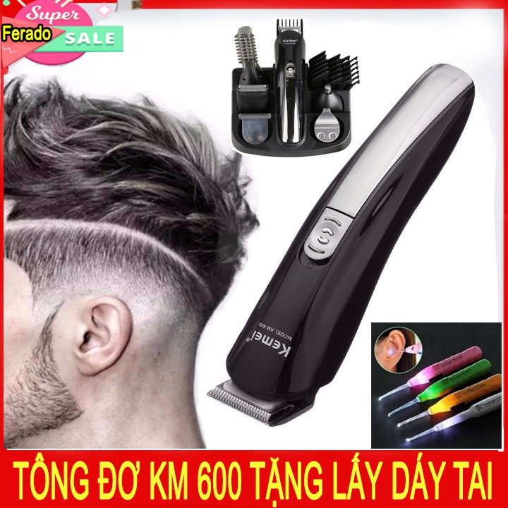 Tông Đơ Hớt Tóc Đa Chức Năng 6 In1 Kemei KM-600