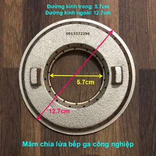 Mâm chia lửa bếp ga công nghiệp cỡ đại - đường kính trong 5.7cm, đường kính ngoài 12.7cm
