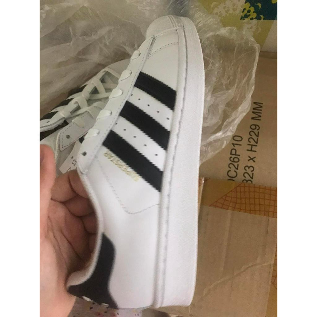 Giày Supper Star Adidas c77153 trắng size 39  - Không hộp