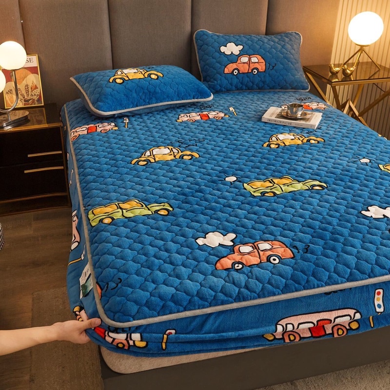 Ga gối nỉ tuyết sữa trần bông SHOP vũ thị thơm