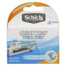 Vỉ 4 Lưỡi Dao Cạo Schick Quattro Titan 4s