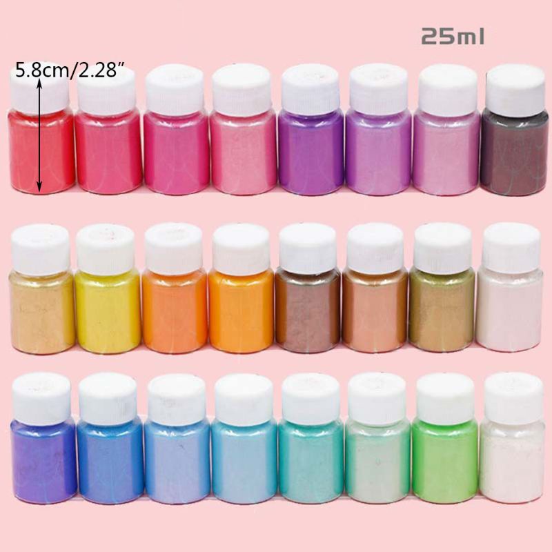 Set 24 Hộp Bột Màu Làm Nến Epoxy Resin