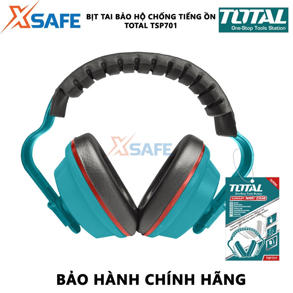 Bịt tai bảo hộ chống tiếng ồn TOTAL TSP701 | tai nghe chống ồn miếng bọt xốp mềm, NRR: 24dB bảo vệ khứu giác (đôi tai)