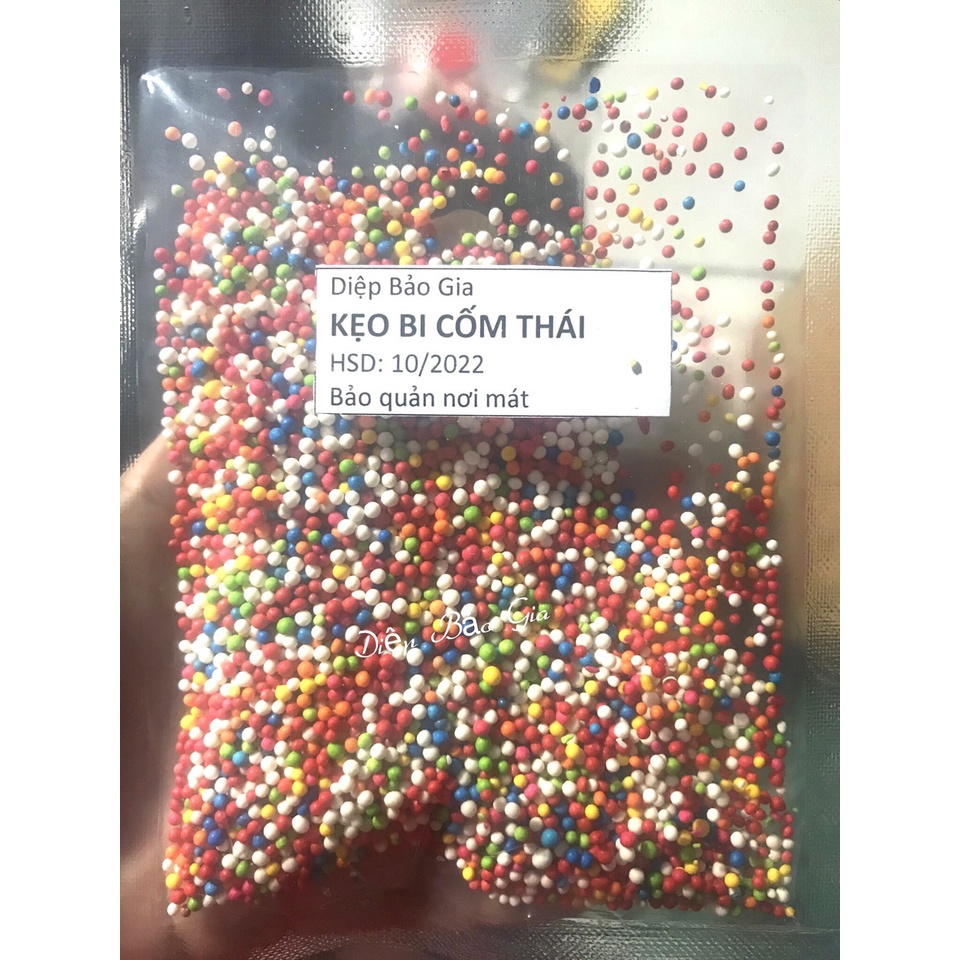 Kẹo cốm/ kẹo bi Thái trang trí bánh (50g)