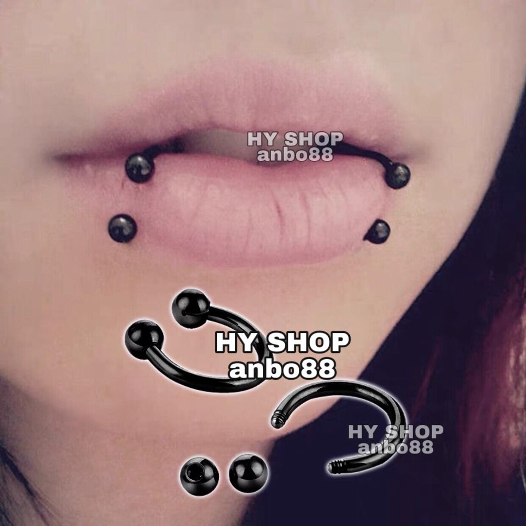 Bông tai titan thép y tế kiểu dáng hình chữ u không dị ứng