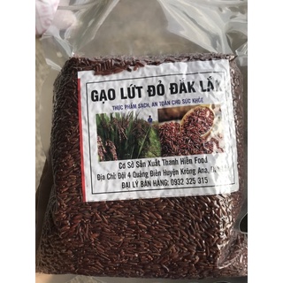 Gạo lứt đỏ Đăk Lăk, gạo hữu cơ (1 kg hút chân không )thơm, dẻo, mềm dành cho người tiểu đường, ăn kiên
