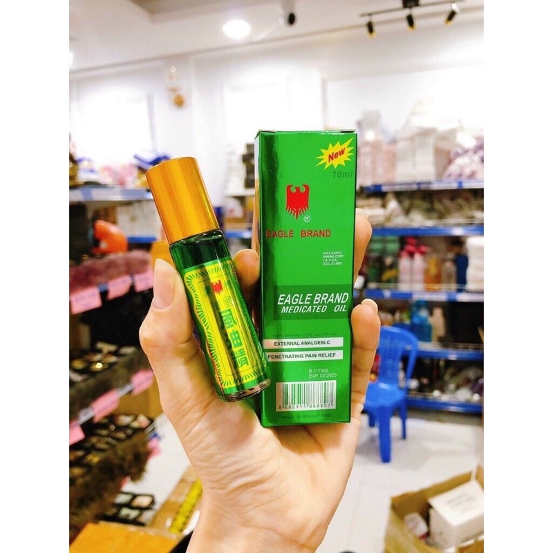 Dầu Gió Xanh Singapore 10ml Dạng Lăn