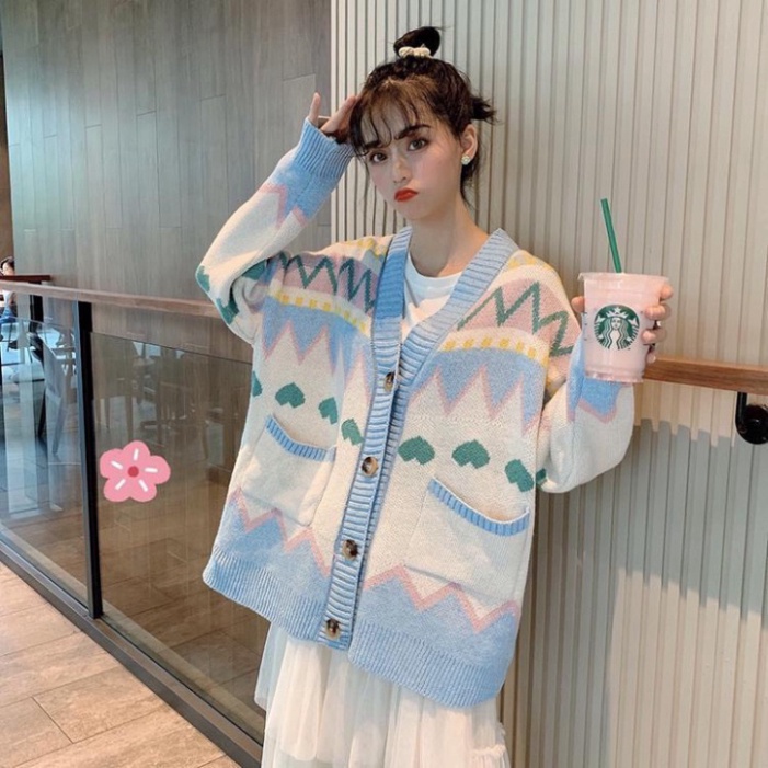 Áo Cardigan Họa Tiết Đơn Giản Dễ Thương, Áo Cardigan khoác nhẹ chất liệu mỏng Dáng Dài | BigBuy360 - bigbuy360.vn