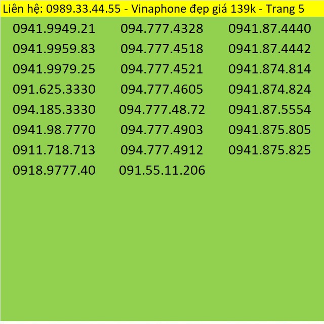 Sim số Vinaphone giá rẻ