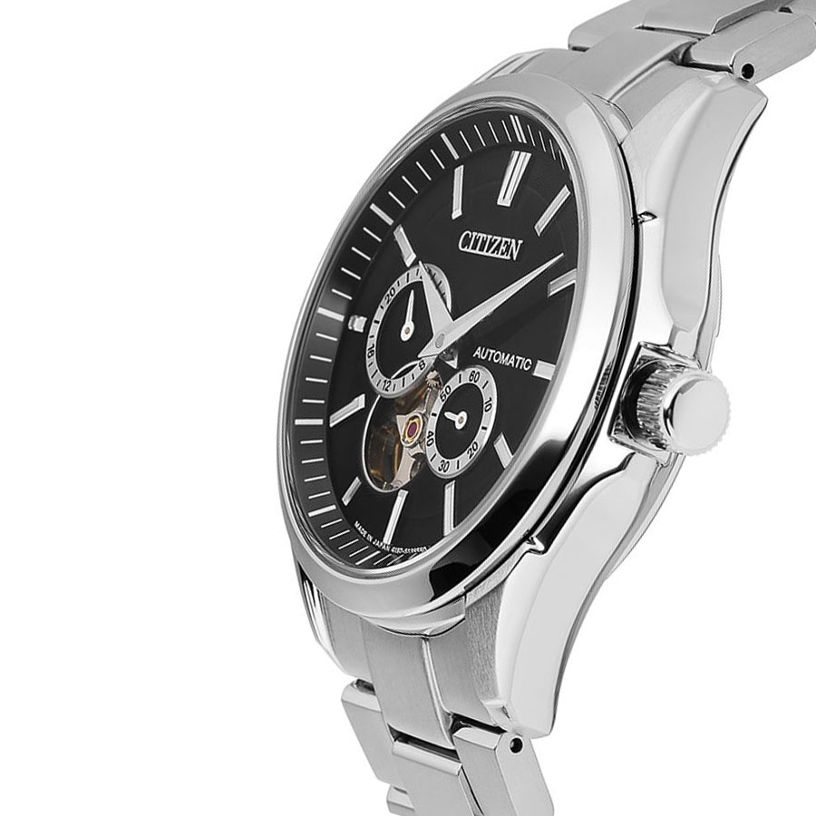 Đồng Hồ Nam Citizen Dây Thép Không Gỉ NP1010-51E - Mặt Đen