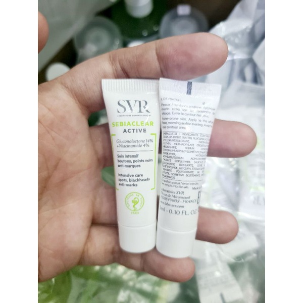 [Mini 3ml]Gel dưỡng ẩm làm giảm mụn và giúp loại bỏ dầu SVR SEBIACLEAR Active