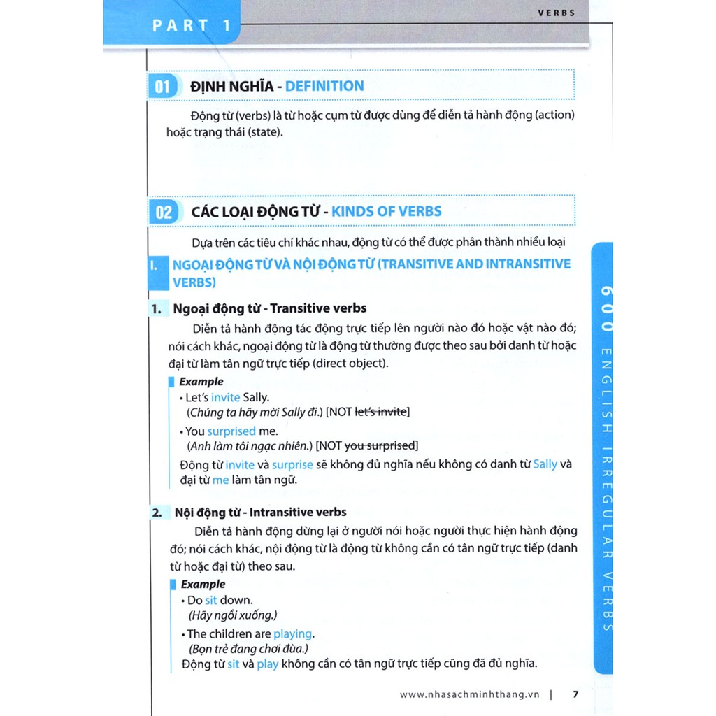 Sách - The Langmaster - 600 Động Từ Bất Quy Tắc Và Cách Dùng Các Thì Trong Tiếng Anh - MT