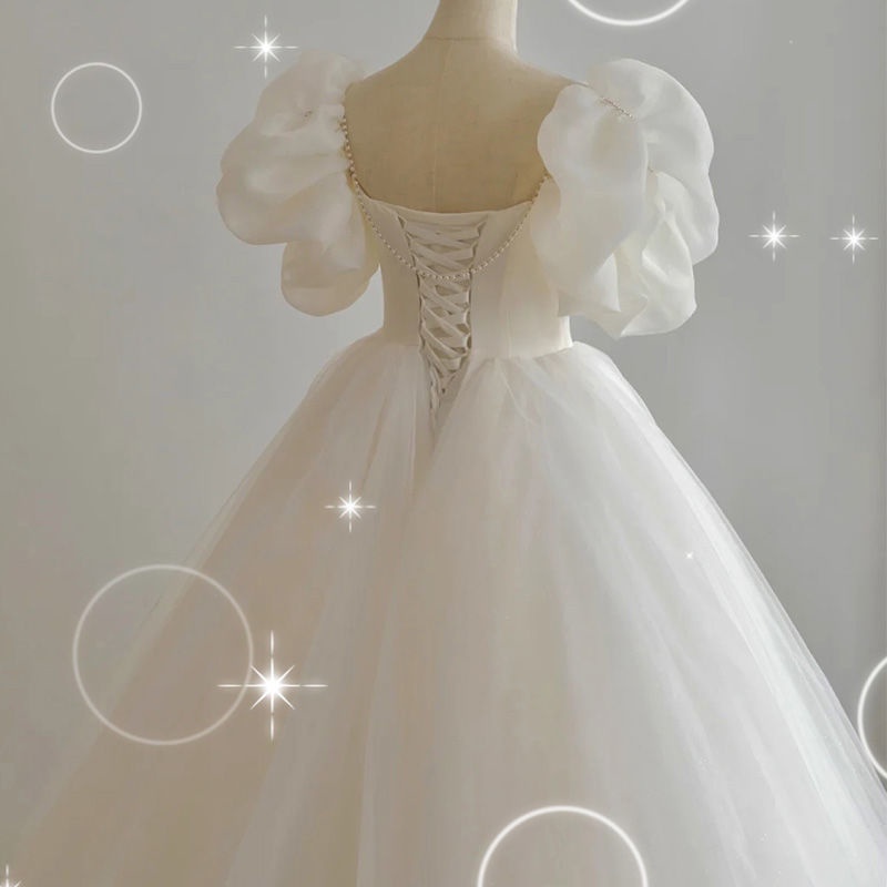 Đầm Trắng Thắt Nơ Phong Cách Mới Thanh Lịch Cho Nữ