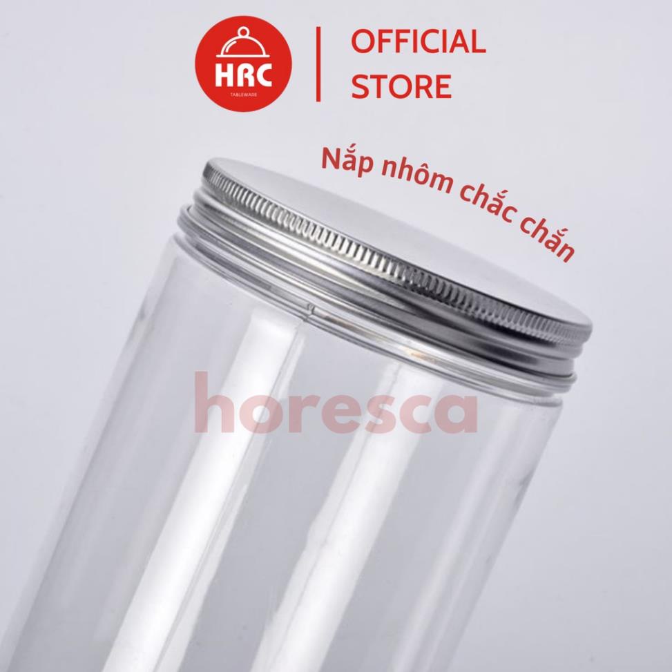 100 Hũ nhựa pet 500ml nắp nhôm đựng đồ khô (GIÁ RẺ) Hũ đựng thực phẩm, ngũ cốc nhiều kích cỡ