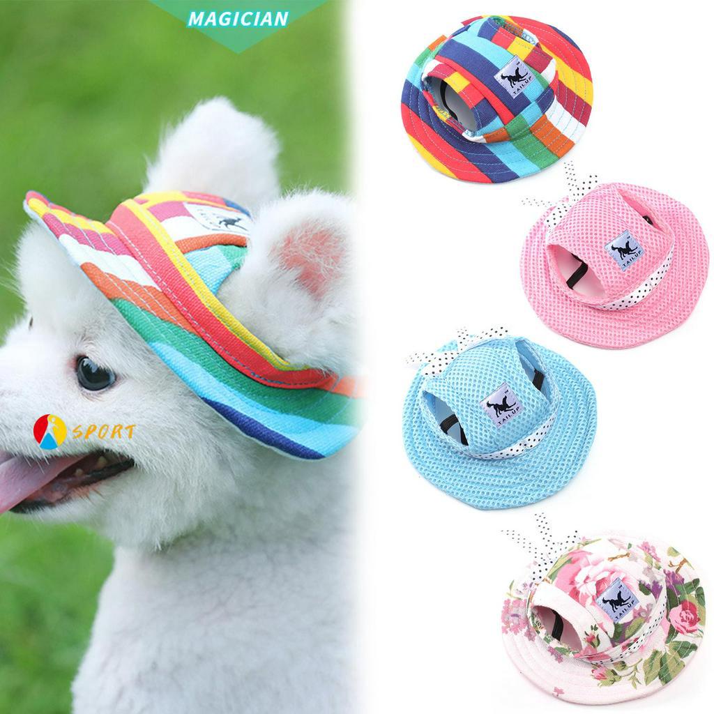 Hàng Mới Về Mũ Vành Bằng Vải Canvas Nhiều Màu Sắc Cho Thú Cưng