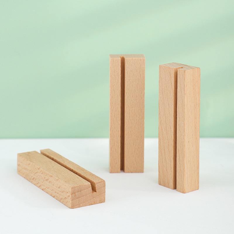 Đế gỗ kẹp tranh ảnh Thegioipuzzle, lịch, namecard để bàn nghệ thuật