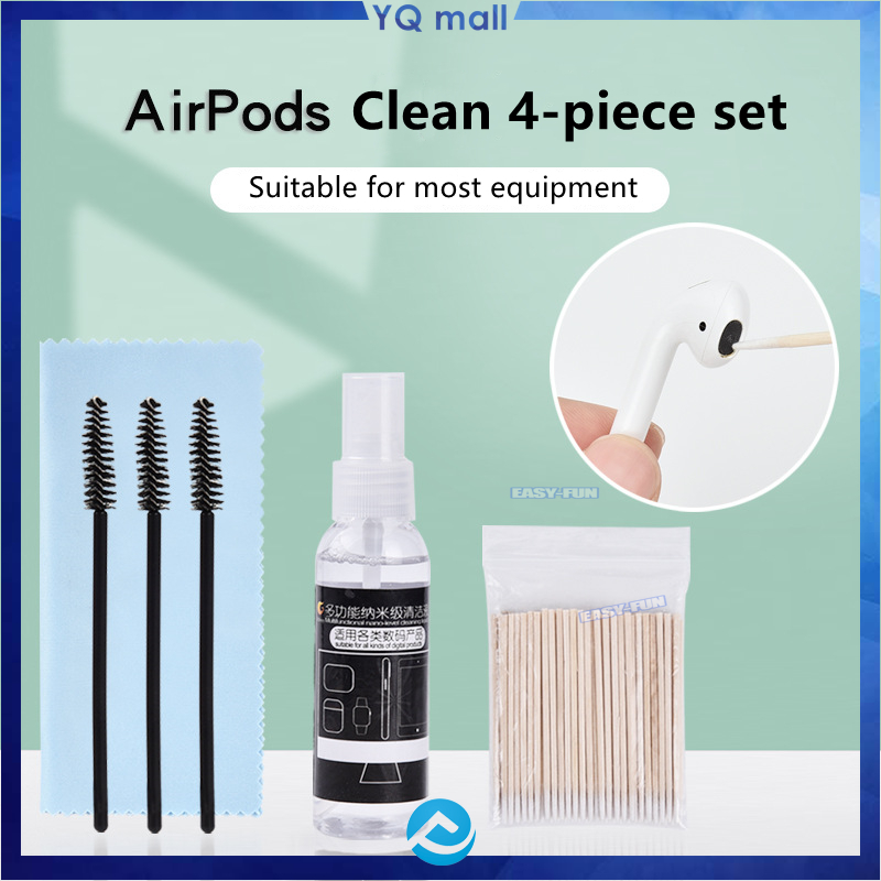 [Bộ 4 mảnh]Bộ dụng cụ vệ sinh tai nghe Airpods,Dụng cụ vệ sinh tai nghe