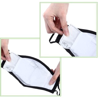 Set 2 tấm lọc bụi mịn 5 lớp PM2 5 than hoạt tính - nâng cấp khẩu trang vải thành khẩu trang lọc bụi mịn