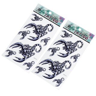 2 Tấm Hình Xăm Dán Hình Bò Cạp