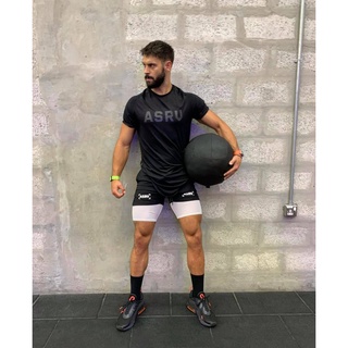 Áo Tập Gym Nam Cộc Tay ASRV Thun Lạnh Co Giãn 4 Chiều Thoáng Mát Thấm Hút Mồ Hôi