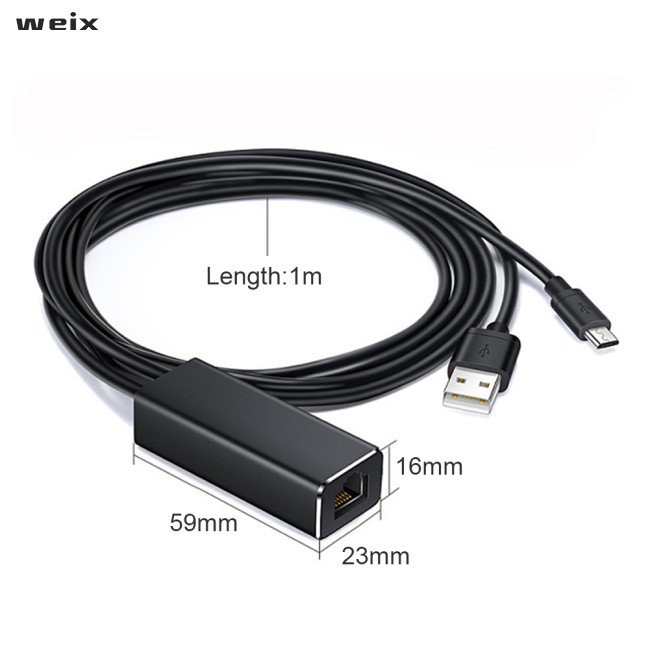 Đầu Chuyển Đổi Cổng Micro Usb Sang Rj45 480mbps Lan