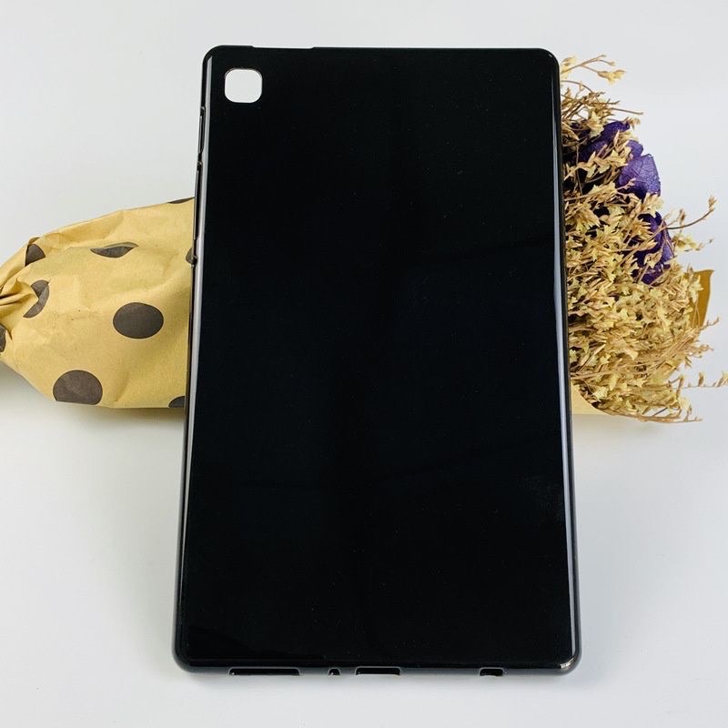 Samsung Tab A7 Lite_Ốp lưng dẻo Silicon trong nhám, Silicon đen chống Vân tay, bám bẩn cao cấp