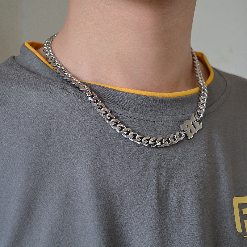 DÂY CHUYỀN XÍCH CHỮ M THÉP TITAN KHÔNG GỈ