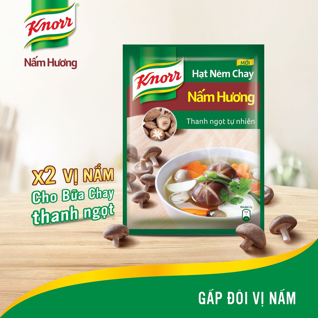 [Mã FMCGMALL giảm 8% đơn 250K] Knorr Hạt Nêm Chay Nấm Hương 170g | BigBuy360 - bigbuy360.vn