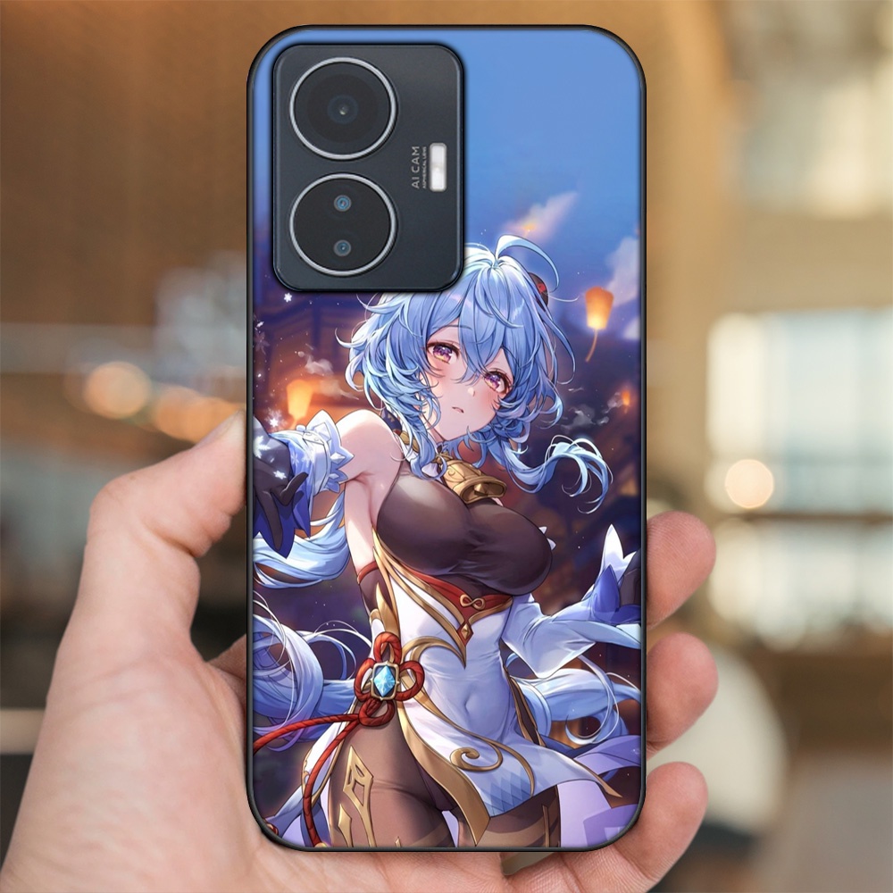 Ốp lưng Vivo Y55 2022 viền đen in hình Ganyu Genshin Impact