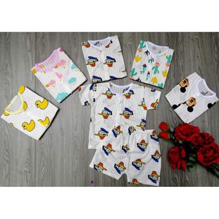 Bộ COTTON Giấy Cho Bé Trai/Gái, Bộ Quần Áo Cộc Cho Bé Trai Và Bé Gái, Bộ Cộc Cotton Giấy