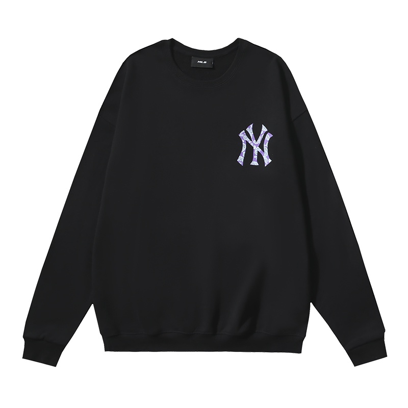 Mlb Áo Sweater In Logo Trước Và Sau Nhiều Màu Sắc Cổ Điển Thoải Mái Giản Dị