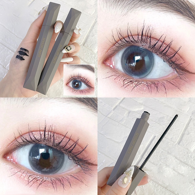 Mascara Đầu Cọ Nhỏ Kháng Nước Chống Thấm Mồ Hôi Lâu Trôi Trang Điểm Tự Nhiên