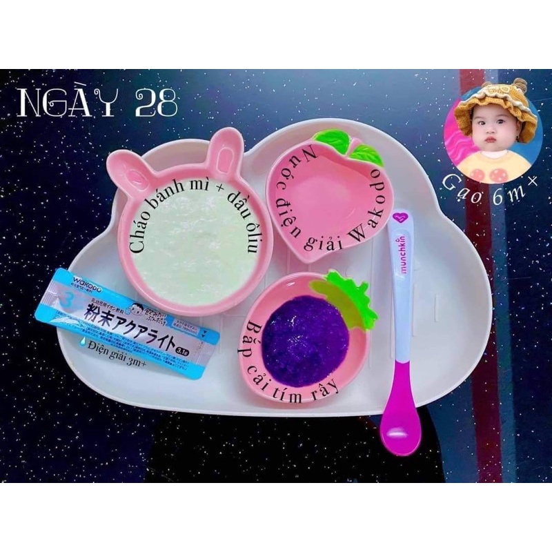 TEAM HỒNG💕 Bát / Chén Sứ Ăn Dặm Màu Hồng Cho Bé