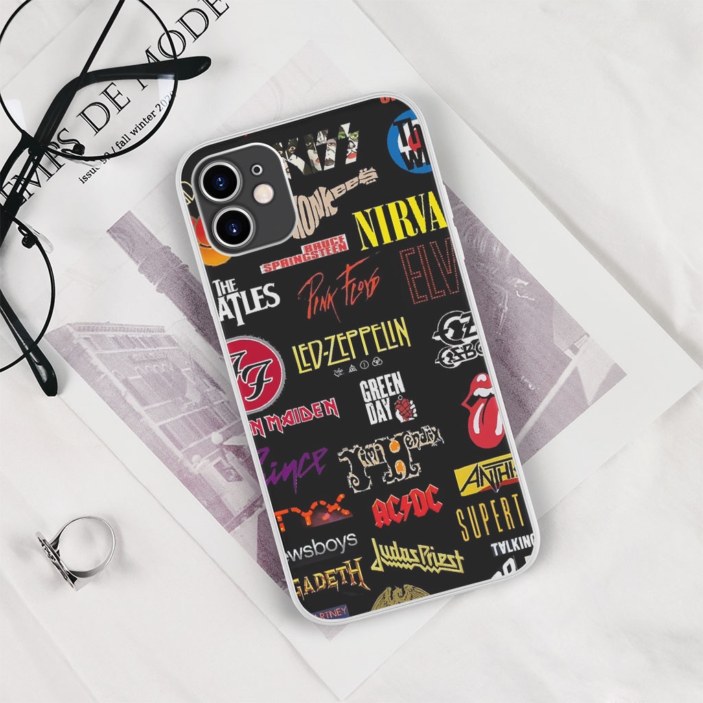 Ốp Lưng 90s band logo  logo ban nhạc rock thế giới cho Iphone 5 6 7 8 Plus 11 12 Pro Max X Xr PAP20210668