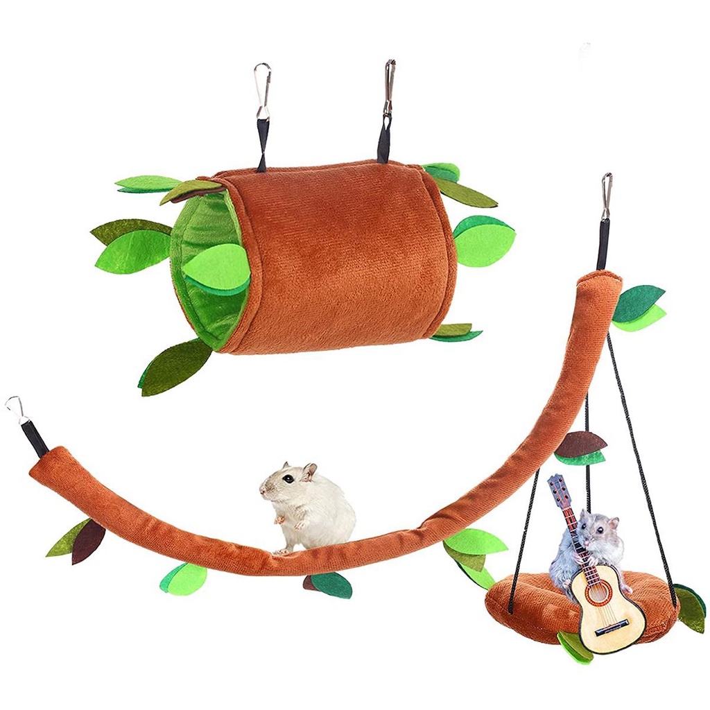 Xích Đu Treo Giường Ngủ Giữ Ấm Mùa Đông Cho Sóc Chuột Hamster