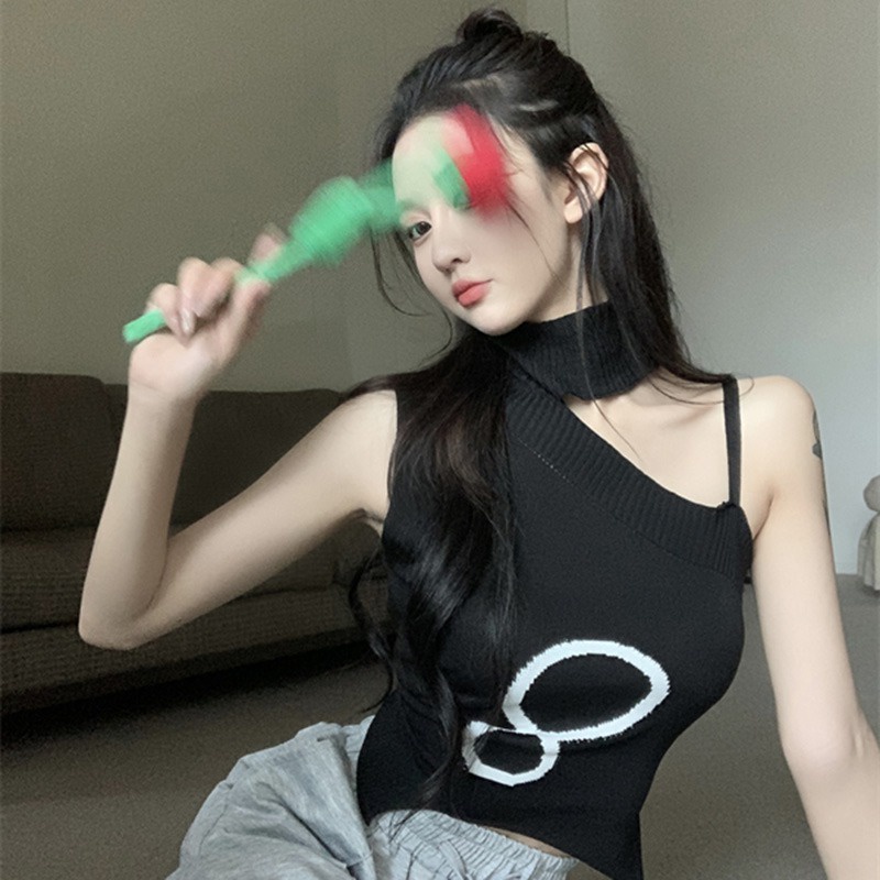 Áo Croptop Dệt Kim Sát Nách Thiết Kế Quyến Rũ