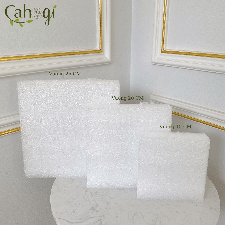 Xốp Cắm Hoa Giả PE Dẻo - Trái Tim, Tròn, Chữ Nhật, Vuông, Tam Giác