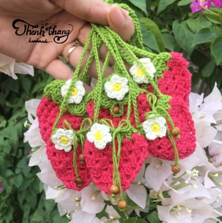 Túi đựng tỏi handmade (hình hoa quả)