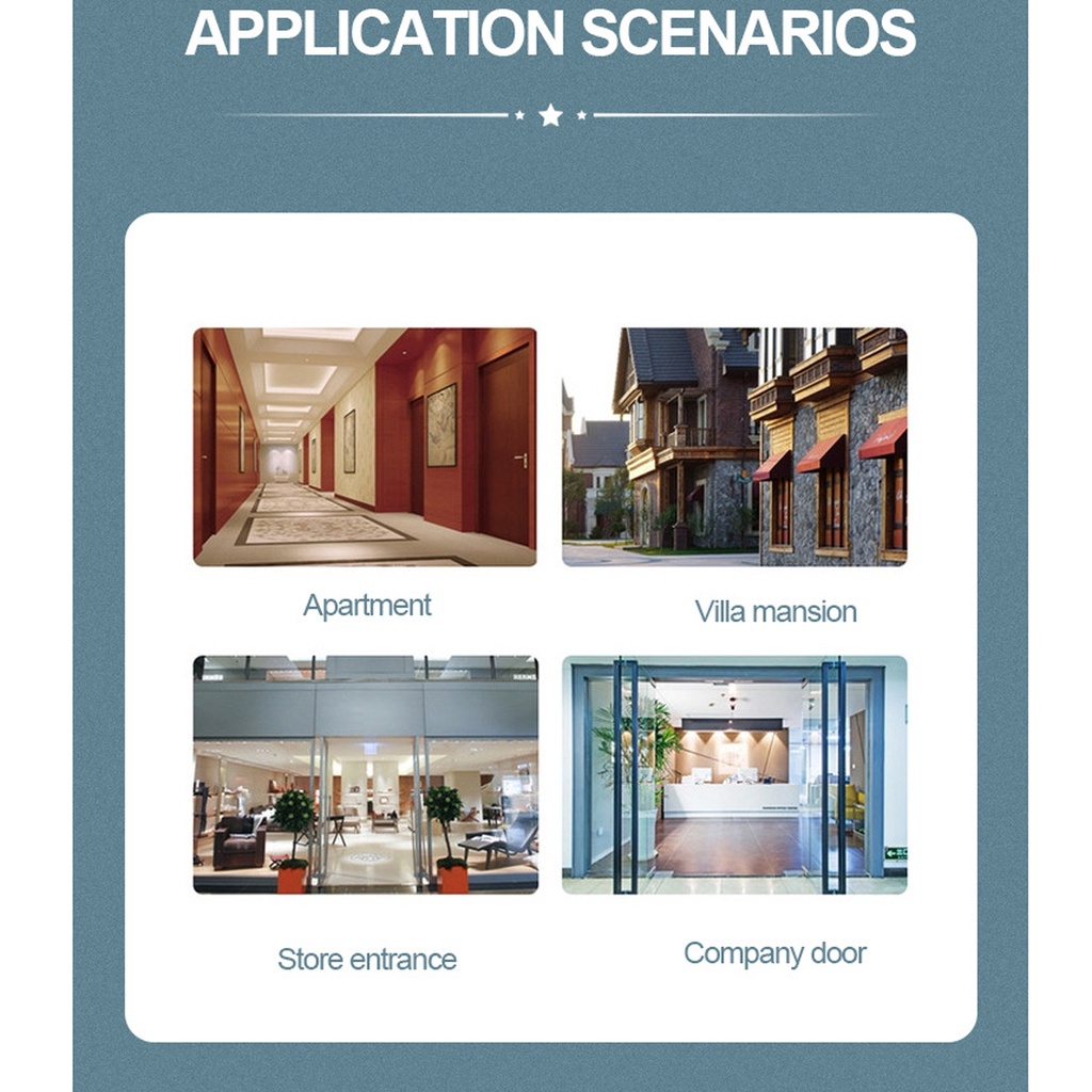 Bộ Chuông Cửa Có Camera Quay Video WiFi Không Dây Dolity2 Dành Cho Khách Sạn